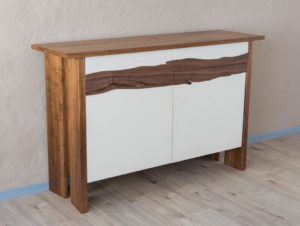 Buffet en bois de noyer par Philippe Emery