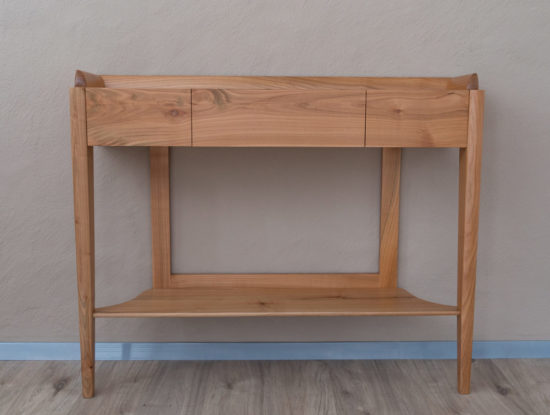 Console en bois de cerisier par Philippe Emery
